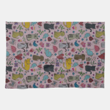 L'amour choie la serviette de plat