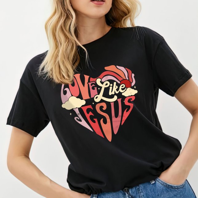 L'Amour Comme Jésus Chemise, T-shirt Femme (Créateur téléchargé)