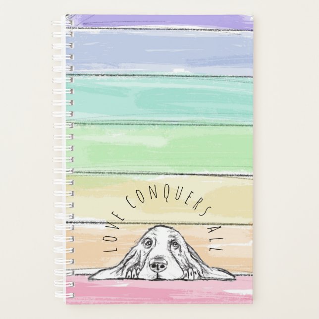 l'amour conquiert tout chien arc-en-ciel basset ho (Devant)
