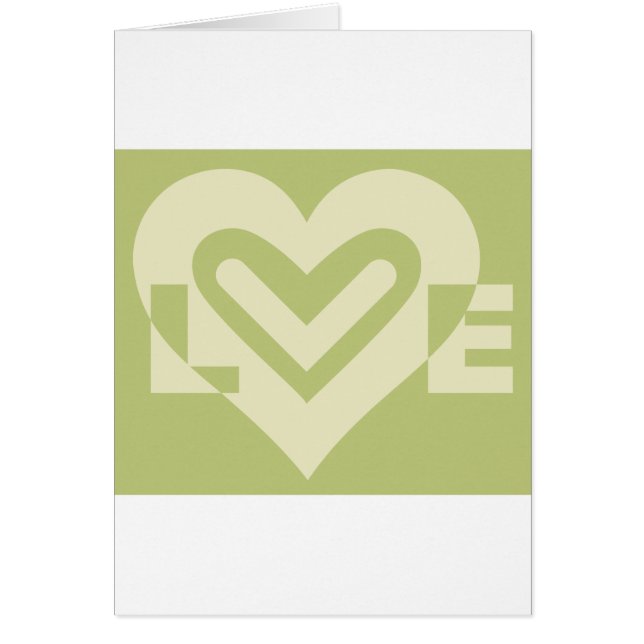 L'amour dans Sage Green (Devant)