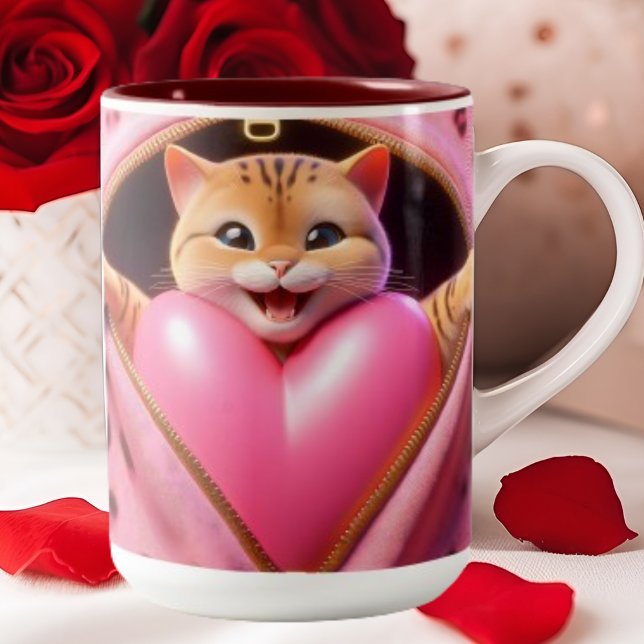 L'amour dans une coupe : Mug de café de la Saint-V (Créateur téléchargé)