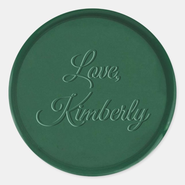 L'amour de la cire verte de la forêt Sticker (Devant)