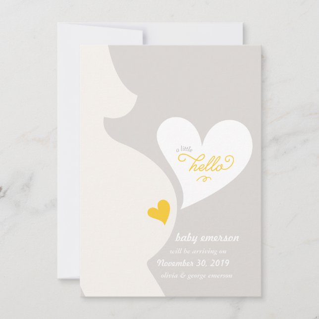 L'amour de la Faire-part de grossesse tumultueuse  (Devant)