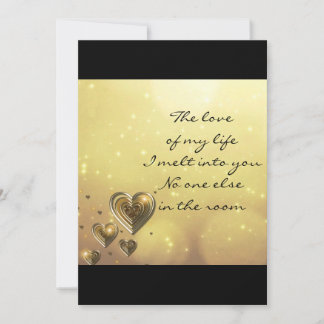 L'Amour De Ma Carte De Voeux Vie