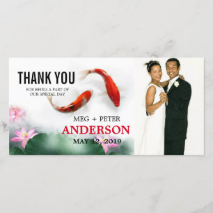 L'amour entoure le Merci de photo de mariage de  