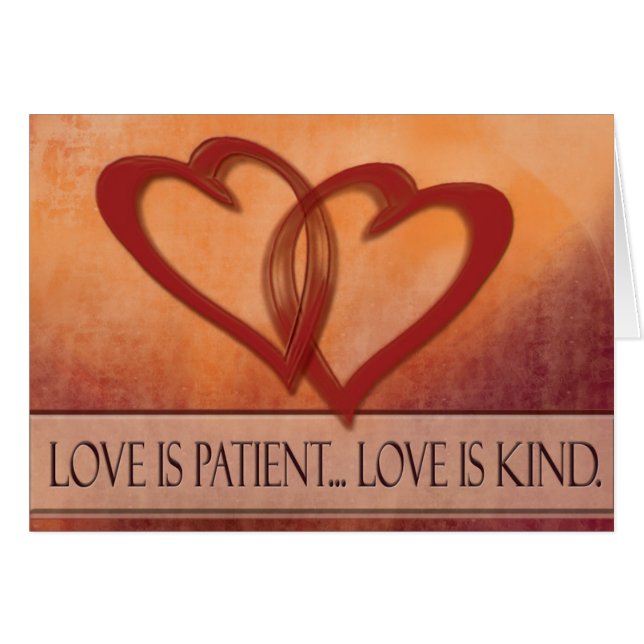 L'amour est… amour patient est aimable (Devant horizontal)