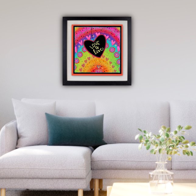 L'amour est amour Rainbow Inspirivity Poster (Créateur téléchargé)