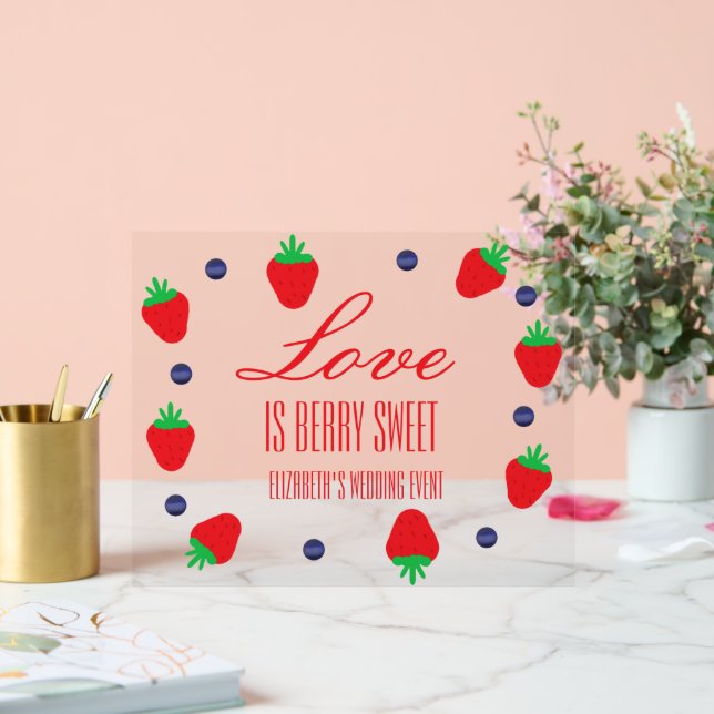 L'amour est Berry Fête des mariées de fruits sucré (Mariage)
