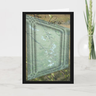 L'amour est~ Carte d'anniversaire Fleur de Cerisie