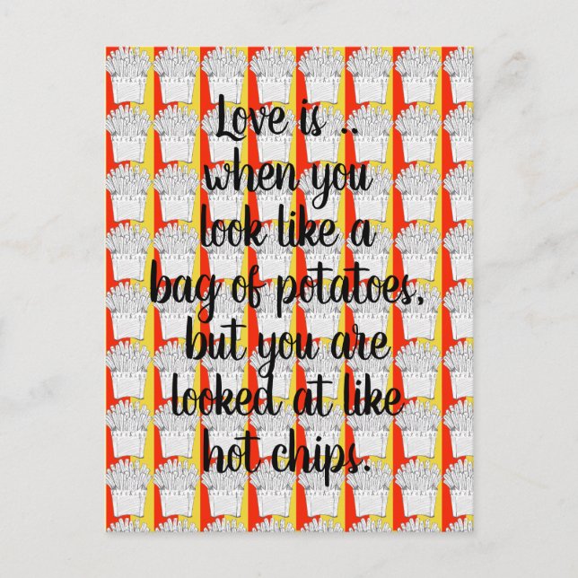 L'amour est .. Carte postale (Devant)