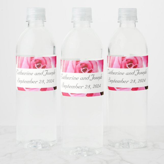 L'amour est dans Bloom Food and Beverage Étiquette (Bouteilles)