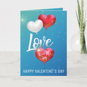 L'Amour Est Dans La Carte De Voeux D'Air Valentine