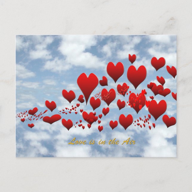 l'amour est dans la carte postale aérienne (Devant)
