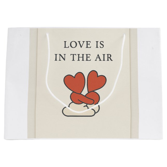 L'amour est dans l'air - Accrocher les coeurs Sacs (Devant)