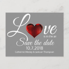 L'amour est dans l'air Enregistrer la date Carte p