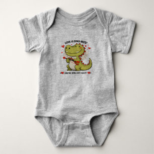 🦖💚 “L'amour est Dino-Mite !” Body bébé Jersey