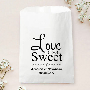 L'Amour Est Doux ! Sacs favoris de mariage personn
