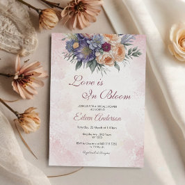 L'amour est en fleur Floral nuptiale invitation do