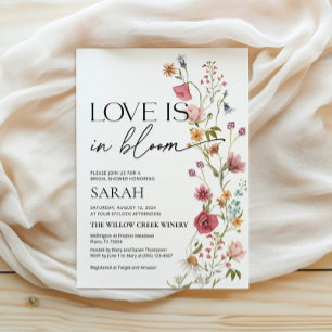 L'amour est en fleur Invitation   Invitation Fête 