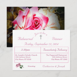 L'amour est en fleur Rehearsal Diner Invitation