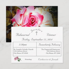 L'amour est en fleur Rehearsal Diner Invitation