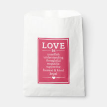 L'amour est ... faveur sacs