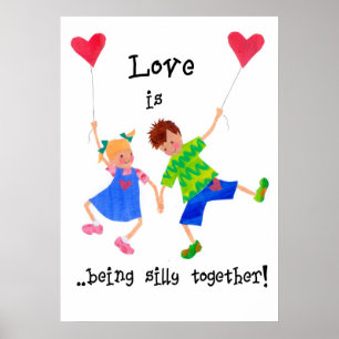 'L'amour est...' Grand poster