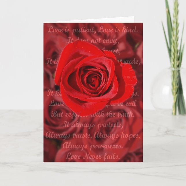 L'amour est la carte Verse Patient (Devant)