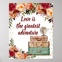 L'amour est la plus grande aventure Signe affiche 
