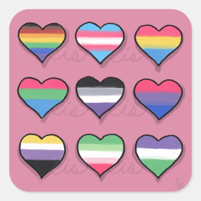 L'amour est l'amour est l'amour - Sticker (Devant)
