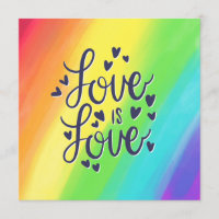 L'amour est l'amour Faire-part de mariage homosexu
