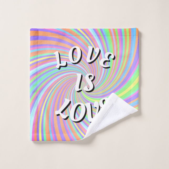 L'amour est l'amour Fierté (Gant de toilette)