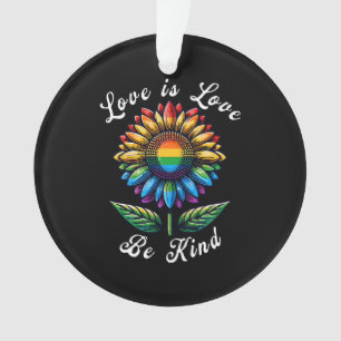 L'amour est l'amour Rainbow Sunflower LGBT+ Gay Le
