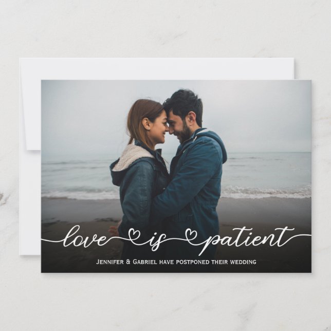 L'amour est le Carte photo Mariage différé du pati (Devant)