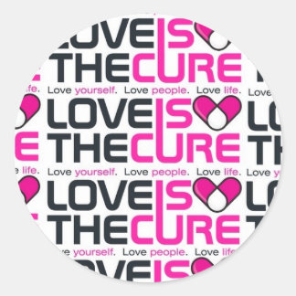 L'Amour Est Le Sticker Rose Cure