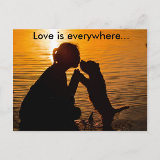 L'amour est partout - Carte postale