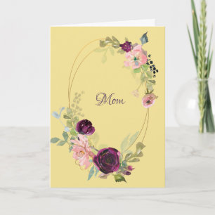 L'amour est Patient Carte de Fête des Mères Rose V