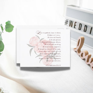 L'amour est patient - Faire-part de mariage