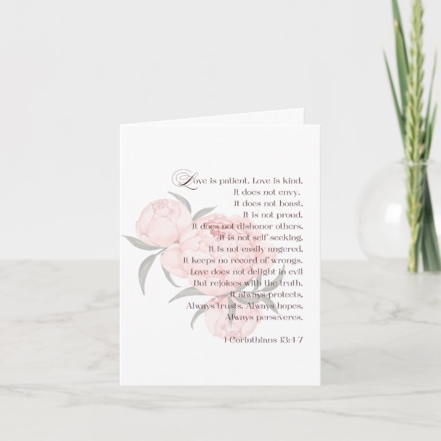 L'amour est patient – Invitation à sauvegarder la  (Devant)