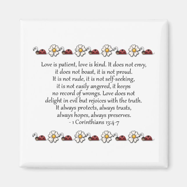 L'amour est patient, l'amour est un aimant (Devant)