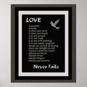 L'amour est patient ** Poster Art Print