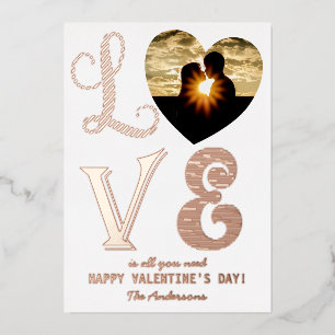 L'amour est tout ce dont vous avez besoin Carte Fo