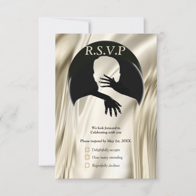 L'amour est tout ce qu'il y a carte RSVP (Devant)