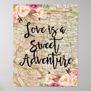 L'amour est un poster d'aventure