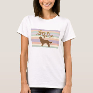 L'amour est un T-shirt doré