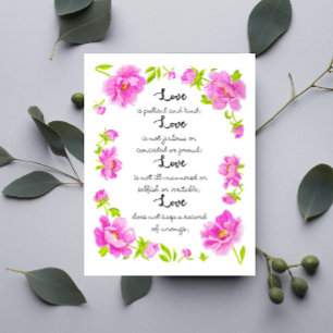 L'Amour Est Une Carte Postale Inspirante Pour Le P