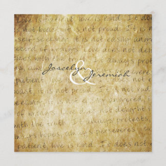 L'amour est une invitation à se marier vintage