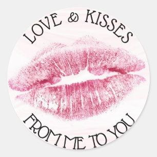 L'amour et les baisers de moi à vous Sticker roman