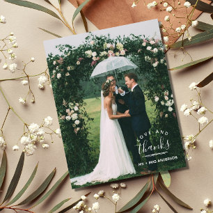 L'amour et merci Mariage photo moderne Merci