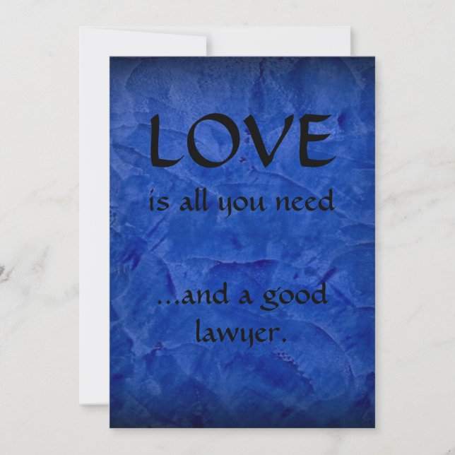 L'Amour Et Un Bon Merci D'Avocat (Devant)